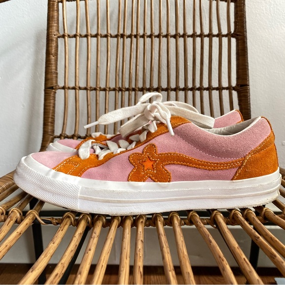 Converse Golf Le Fleur Ox Tyler The Creator Pink & Orange Peel M7 W9 - Picture 4 of 16